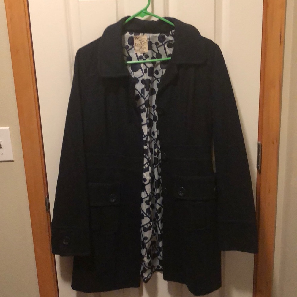 Tulle Navy Pea Coat